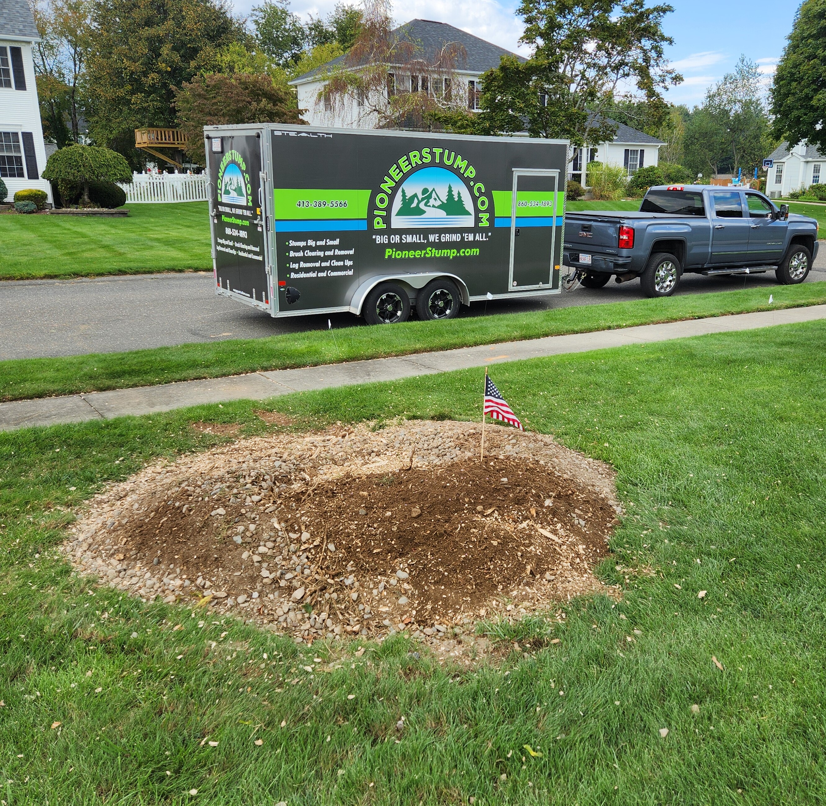 Right image - Stump removal